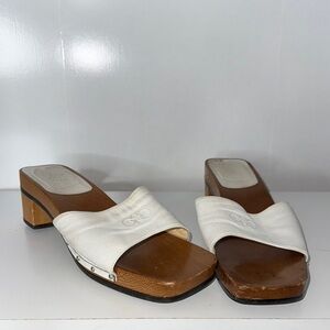 White Women's Slide Sandals